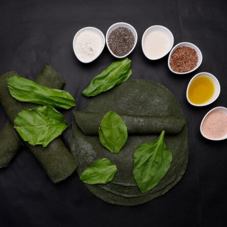 Spinach Wrap with Pea Protein – 9.3gms Protein | Gluten Free | Pack of 4