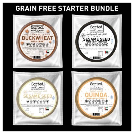 Grainfree Starter Bundle: Three packs of wraps, one pack of pizza crust