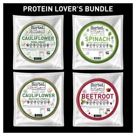 Protein Lover’s Bundle: Three packs of wraps, one pack of pizza crust